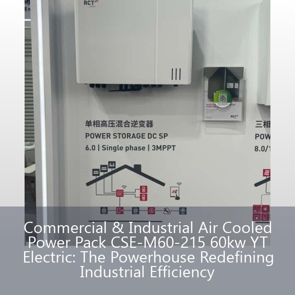 Commercial & Industrial Air Cooled Power Pack CSE-M60-215 60kw YT Electric: The Powerhouse Redefining Industrial Efficiency